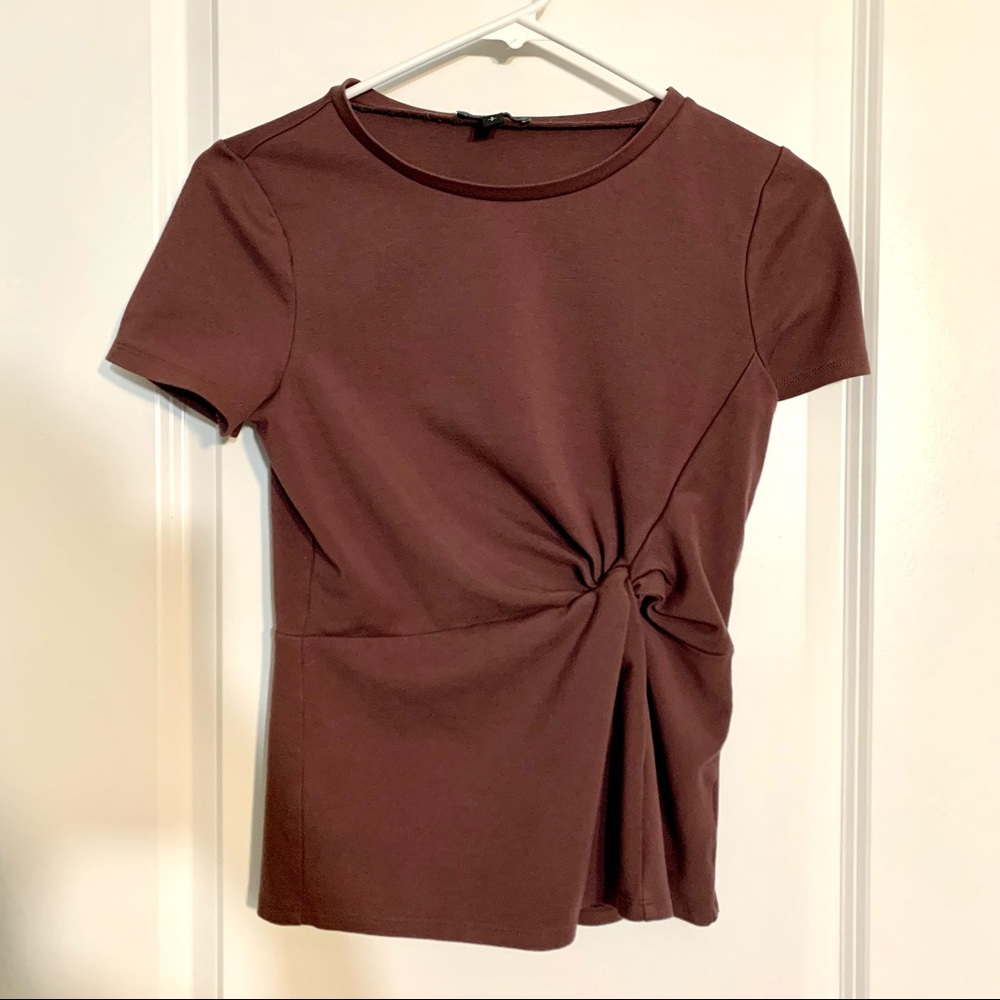 EXPRESS Twist Front Tee (Size: S)